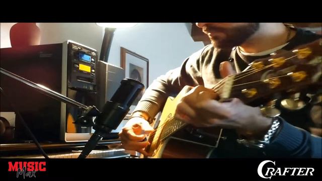 Simone Vaccaro on Crafter DE-30 guitar - One by U2 смотреть онлайн