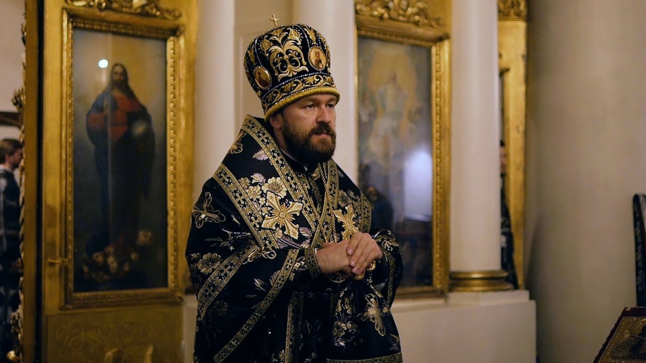 Проповедь митрополита Илариона после утрени с чином погребения Плащаницы. 26.04.2019 смотреть онлайн
