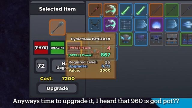 Getting a HydroFlame Battlestaff from daily rewards (ROBLOX Fable Legacy) смотреть онлайн