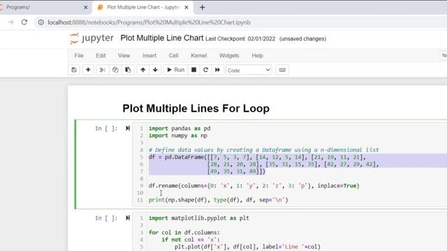 How to Plot Multiple Lines in Matplotlib Python | Plot Multiple Lines in Matplotlib смотреть онлайн