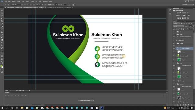 Premium Business Card Design in photoshop cs6 | Part-2 | Bangla Tutorial смотреть онлайн