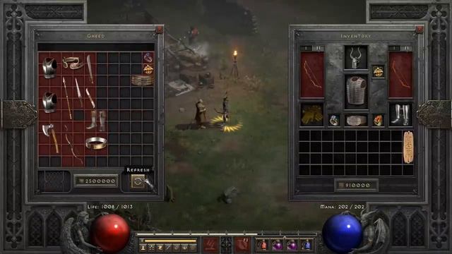 Gambling for 2-20 Java gloves - 10 million gold | Diablo 2: Resurrected смотреть онлайн