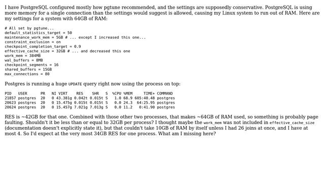 Databases: PostgreSQL is using more memory than I'd expect (2 Solutions!!) смотреть онлайн