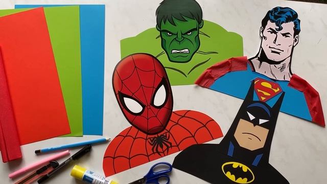 Делаем ДЕКОР для Пиньяты Spider-Man,Hulk,Batman,Superman.Как сделать Пиньяту Супергероев.