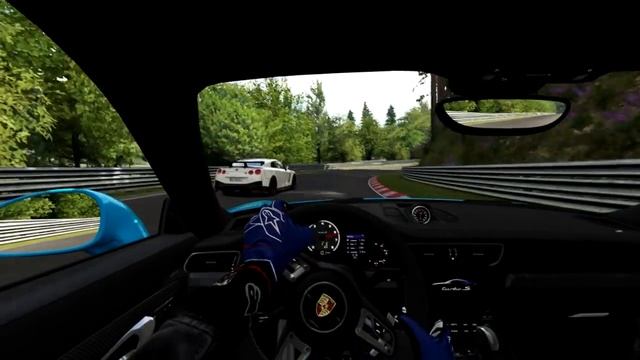 Battle Onboard Porsche 911 Turbo S vs Nissan GTR at Nurburgring-Nordschleife смотреть онлайн