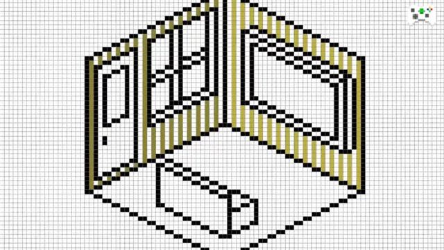 Как нарисовать пиксельный дом | Pixel house смотреть онлайн