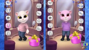 НА КАТОК С КОШЕЧКАМИ Моя говорящая Анджела Зимняя принцесса  обновление