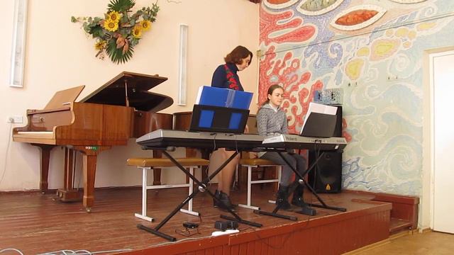 Відкритий урок по синтезатору Узікової Оксани Володимирівни. 1 частина. смотреть онлайн