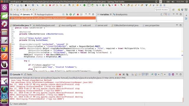 how to upload file in S3Bucket AWS Java (PART3) смотреть онлайн