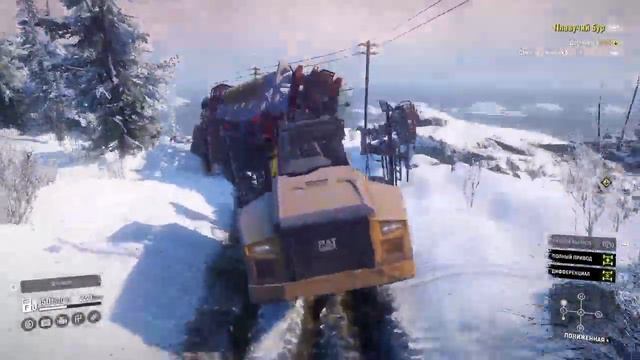 SnowRunner // Контракт "Плавучий бур" // Выполняю на Caterpillar 745C смотреть онлайн