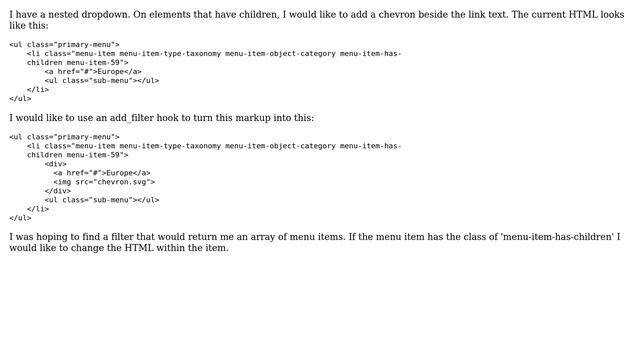 Wordpress: Use a filter on menu items that have children смотреть онлайн