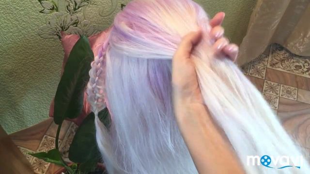 Легкая и стильная прическа на каждый день| Французская коса наоборот смотреть онлайн