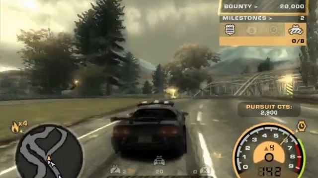 NFS Most wanted gameplay on FX5500 - Down with the spikes смотреть онлайн