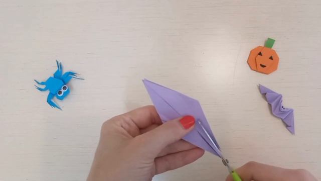Halloween Spider Origami Tutorial! Easy, fast and spooky! DIY! Halloween Decorations! Оригами Паук! смотреть онлайн