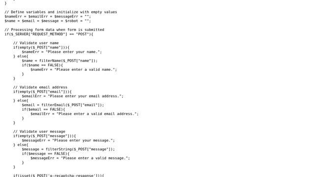 Code Review: PHP Form with reCAPTCHA v2 смотреть онлайн
