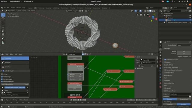 Animation Nodes effect - Twisted Torus Effect смотреть онлайн