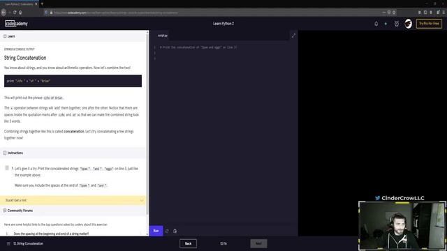 Codecademy Python Course смотреть онлайн