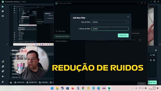Como MELHORAR a configuração de ÁUDIO para LIVE | Streamlabs OBS | Fifine A6T смотреть онлайн