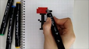 Рисуем по клеточкам. Хогвартс. Гарри Поттер #76 - #pixelart Harry Potter. Hogwarts.