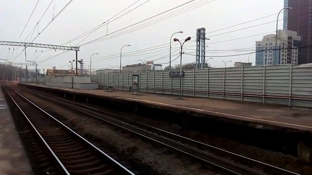 Москва 1199 ж/д платформа Тимирязевская (будущая станция МЦД-1) осень день смотреть онлайн