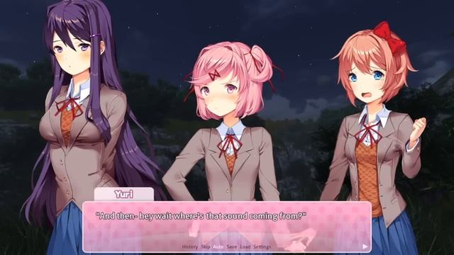 The Dokis Go Camping- Yuri Tells A Spooky Campfire Story смотреть онлайн