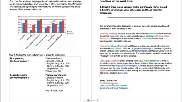 IELTS Academic Writing Task 1 - Bar Charts Lesson 1 смотреть онлайн