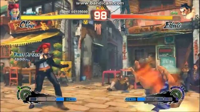 Super Street Fighter 4: Arcade Edition (PC) - C. Viper 2 continues walkthrough (1 of 4) смотреть онлайн