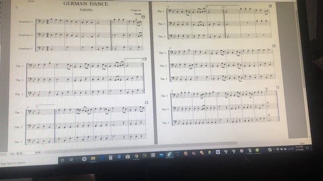 8TH GRADE TROMBONE TRIO GERMAN DANCE ALL PARTS смотреть онлайн