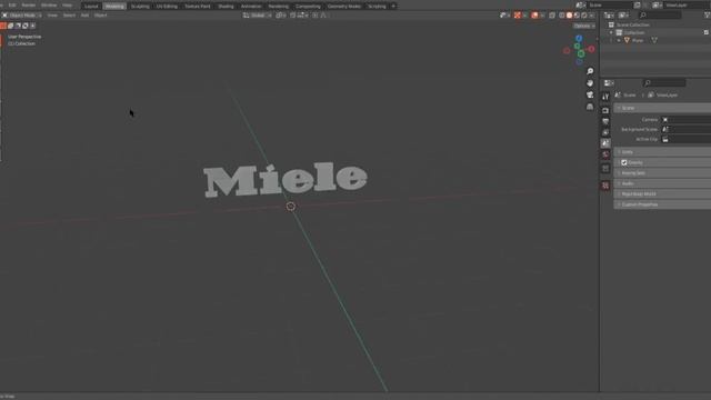 Miele™ Logo in Blender 3.2.1 смотреть онлайн
