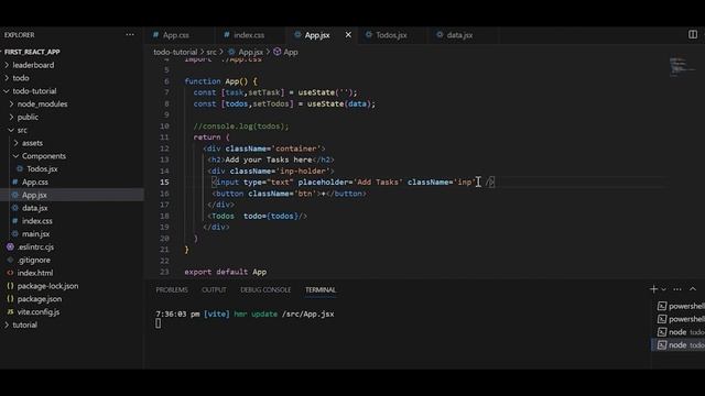 Todo List App Using React.js | Part 1 | React Project for Beginners | React.js 2023 смотреть онлайн