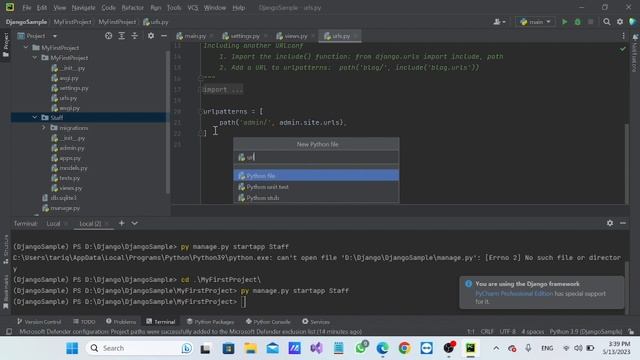 Python Django in PyCharm for Beginners installation and first page in Html смотреть онлайн