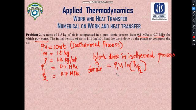 Module 1_Tutorial 1_Numerical Problems Regarding Work and Heat Transfer смотреть онлайн