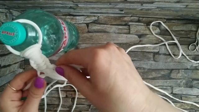 Кашпо из бельевого шнура легко и быстро. смотреть онлайн