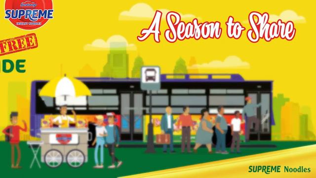 Supreme Noodles-BRT free ride. #SeasonToShare смотреть онлайн