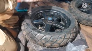 Замена подшипников колес на китайском скутере.  vento smart 2.