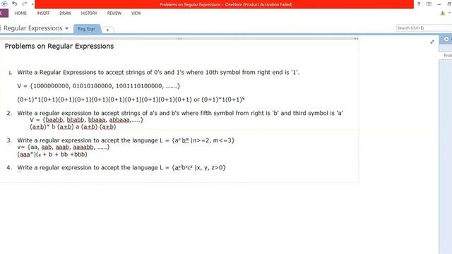 Problems on Regular Expressions | 2 | 25 | Mithun B N смотреть онлайн