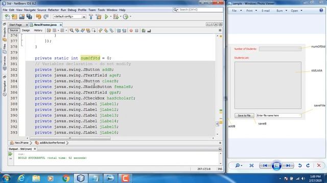 Java GUI using NetBeans _ Part 5 _ Student APP Example _ Programming Phase 2 смотреть онлайн