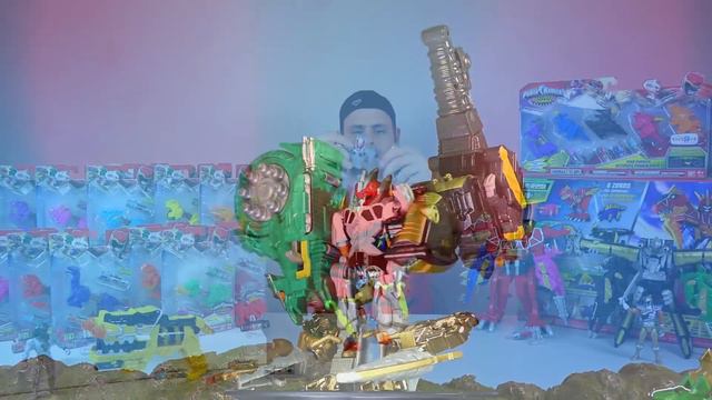 Power Rangers Dino Charge Dino Zord Mega Pack Review!