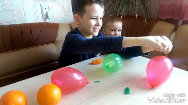 Лимонен.Опыты с воздушными шарами.Опыты для детей. смотреть онлайн