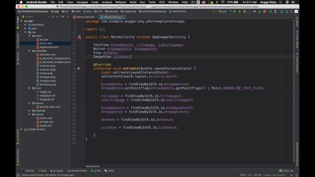 Android Studio Tutorial — Photo Sharing App Part 1 смотреть онлайн