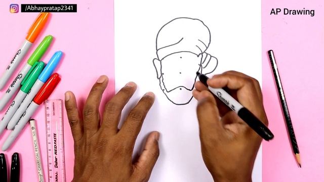 9 बिंदु से साईं बाबा जी का चित्र बनाना कभी नहीं भूलेंगे | how to Draw a Sai Baba step by step смотреть онлайн