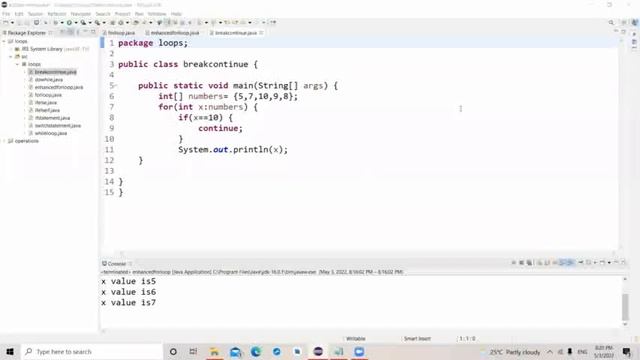 for, enhanced for, break, continue смотреть онлайн