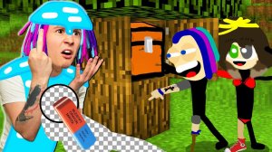 ЧТО ОНА СПРЯТАЛА В ЭТОМ НАРИСОВАННОМ СУНДУКЕ В ДЕРЕВЕ В МАЙНКРАФТ