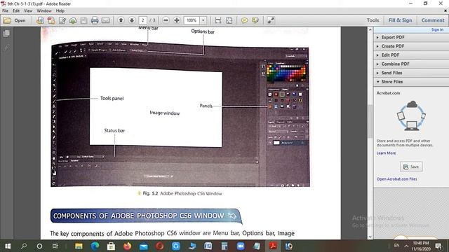 Class 8th Ch-5 (Learning Photoshop CS6) Part-1 [17 Nov 2020] смотреть онлайн