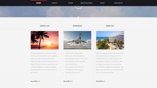 Travel Agency Responsive WordPress Theme by WT Website Template - 54044