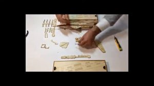 Конструктор из дерева модель самолета истребителя  СССР №23 инструкция по сборке