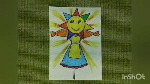 Рисуем Масленицу с детьми/Простой рисунок