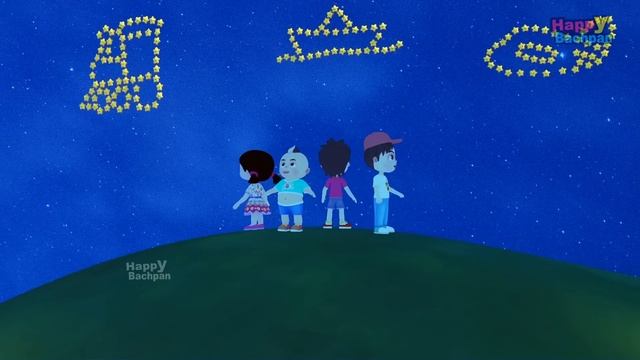 Twinkle Twinkle Little Star Poem I English Poem I Lullaby For Babies To Go To Sleep I Happy Bachpan смотреть онлайн