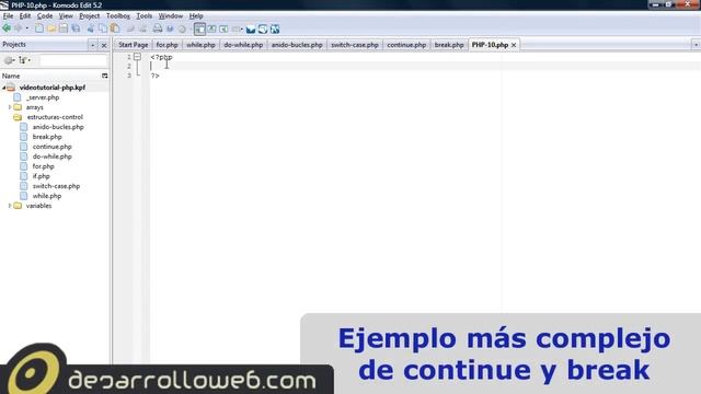 Break y Continue en PHP смотреть онлайн