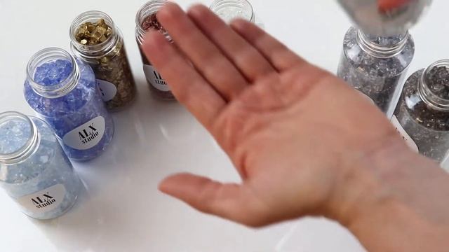 Цветная СТЕКЛЯННАЯ КРОШКА для творчества смотреть онлайн